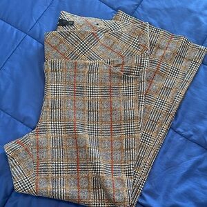 Torrid Plaid Trousers with Brown and Red Highlights